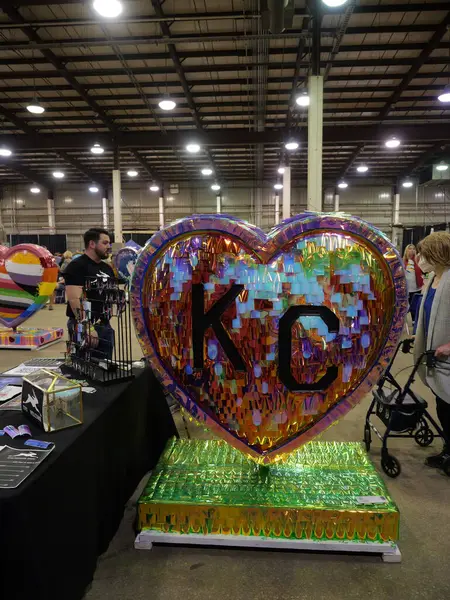 stock image The Kansas City Parade of Hearts Festival Kick Off at the American Royal Building in Kansas City, Missouri.