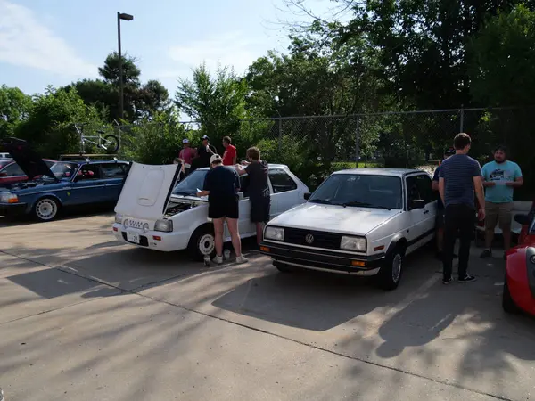 stock image Olathe, Kansas - June 8, 2024: Kansas City Automotive Museum Cars & Coffee Event - Oddballs and Obscurities