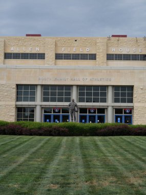 Lawrence, Kansas - August 9, 2024: Allen Fieldhouse Basketball Arena at the University of Kansas clipart