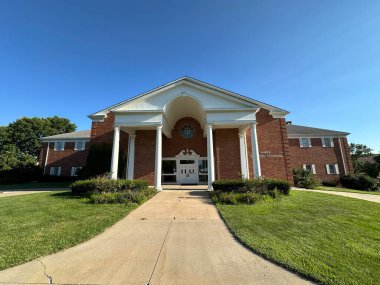 Olathe, Kansas - August 2, 2024: Beautiful campus at MidAmerica Nazarene University in Olathe, KS clipart