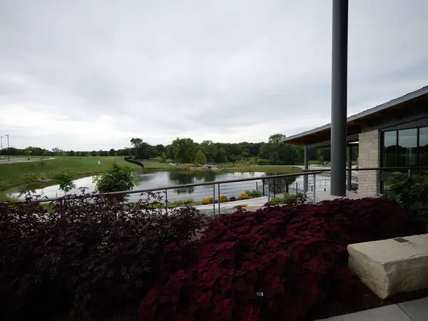 stock image Overland Park, Kansas - August 10, 2024: Overland Park Arboretum on a Cool Cloudy Summer Day