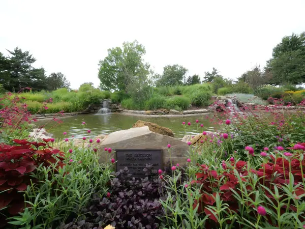 Stock image Overland Park, Kansas - August 10, 2024: Overland Park Arboretum on a Cool Cloudy Summer Day