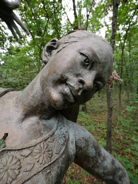 stock image Overland Park, Kansas - August 10, 2024: Overland Park Arboretum on a Cool Cloudy Summer Day