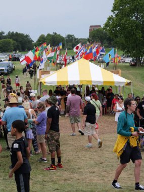 Kansas City, Missouri - 18 Ağustos 2024: Swope Park 'ta KC Etnik Zenginleştirme Festivali