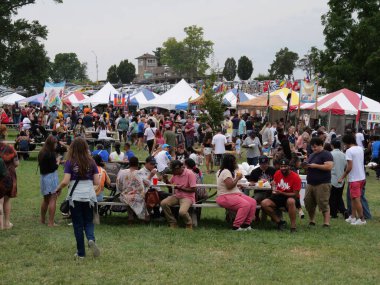 Kansas City, Missouri - 18 Ağustos 2024: Swope Park 'ta KC Etnik Zenginleştirme Festivali