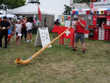 Kansas City, Missouri - 18 Ağustos 2024: Swope Park 'ta KC Etnik Zenginleştirme Festivali
