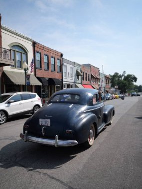 Weston, Missouri - 24 Ağustos 2024: Tarihi Weston 'da Ana Cadde, MO