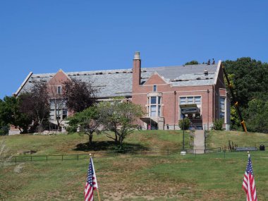 Parkville, Missouri - 31 Ağustos 2024: Park Üniversitesi Korsanlar Evi