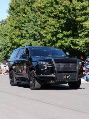 Olathe, Kansas - 7 Eylül 2024: Johnson County Eski Yerleşimciler Geçidi - Kansas 'taki En Büyük Geçit Töreni