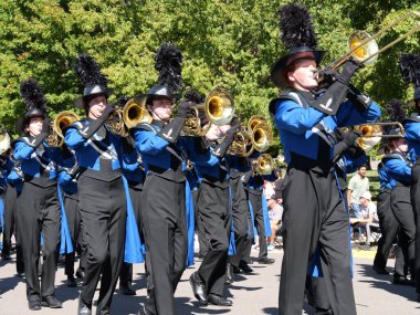 Olathe, Kansas - 7 Eylül 2024: Johnson County Eski Yerleşimciler Geçidi - Kansas 'taki En Büyük Geçit Töreni