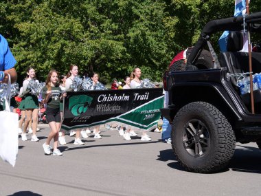 Olathe, Kansas - September 7, 2024: Johnson County Old Settlers Parade - Largest Parade in Kansas clipart