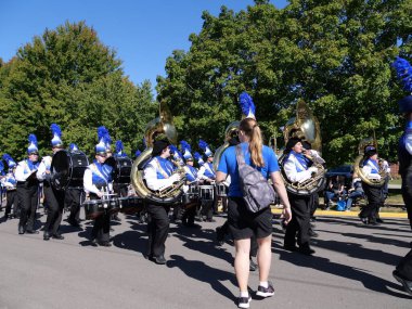 Olathe, Kansas - 7 Eylül 2024: Johnson County Eski Yerleşimciler Geçidi - Kansas 'taki En Büyük Geçit Töreni
