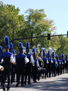 Olathe, Kansas - 7 Eylül 2024: Johnson County Eski Yerleşimciler Geçidi - Kansas 'taki En Büyük Geçit Töreni