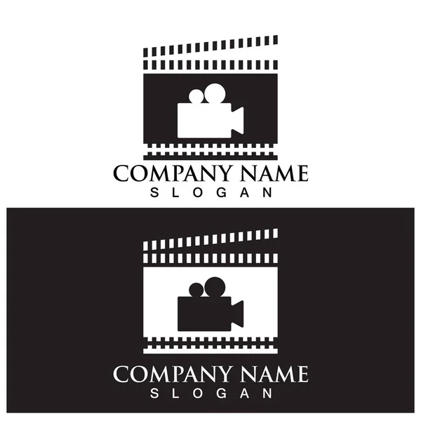 Cinema Strip Film Icon Vector Illustration Template Design — Stock Vector