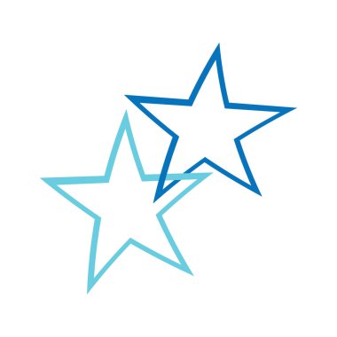 Yıldız simgesi şablon vektör illüstrasyon tasarımı