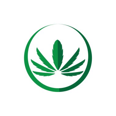 esrar yaprağı sembolü ve simge vektörü