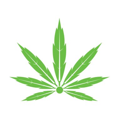 esrar yaprağı sembolü ve simge vektörü