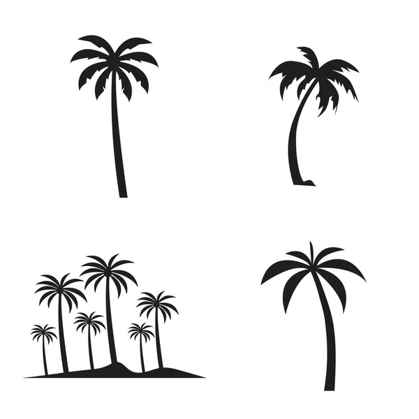Návrh Šablony Vektorového Ilustrace Palmového Stromu — Stockový vektor