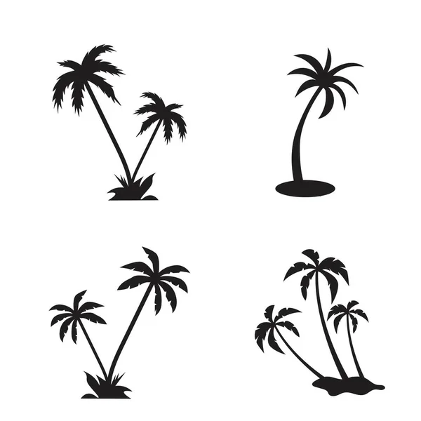 Návrh Šablony Vektorového Ilustrace Palmového Stromu — Stockový vektor