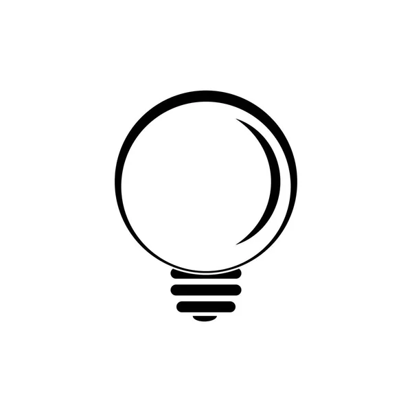 Logotipo Lâmpada Elétrica Ícone Modelo Design Vetorial —  Vetores de Stock