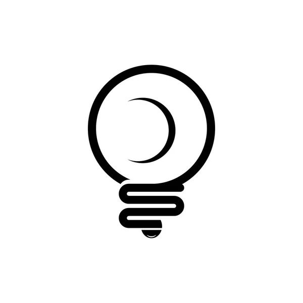 Electric Bulb Logo Icon Vector Design Template — Stock Vector