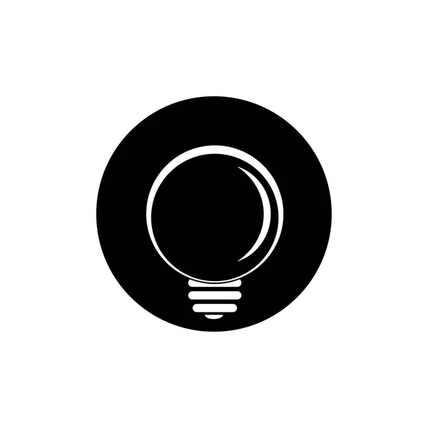 Logotipo Lâmpada Elétrica Ícone Modelo Design Vetorial — Vetor de Stock