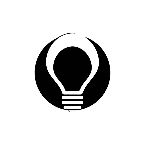 電球のロゴとアイコンベクトルデザインテンプレート — ストックベクタ