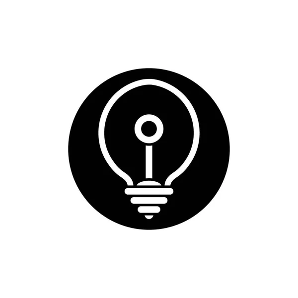 Lampadina Elettrica Logo Icona Vector Design Template — Vettoriale Stock