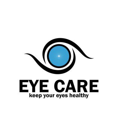 eye care icon vector illustration template design