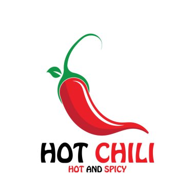 chili sıcak baharatlı ikon vektör illüstrasyon şablonu tasarımı