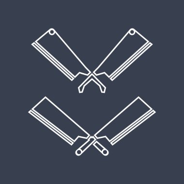 Bıçak simgeleri vektör çizim şablonu tasarımı
