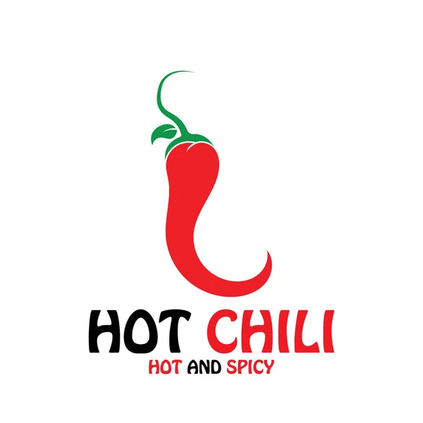 Chili Hot Spicy Icon Vector Illustration Template Design — Stock Vector