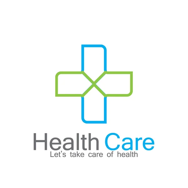 Health Medical Logo Template Vector Illustration Design — Stock Vector