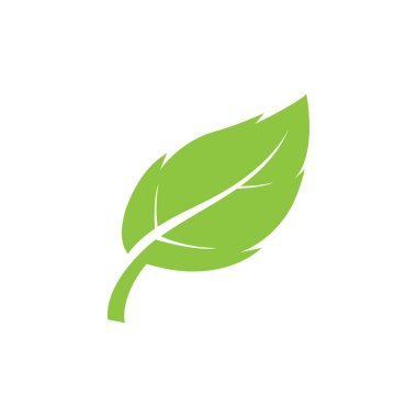 Yaprak ekolojisi ikonu vektör illüstrasyon şablonu tasarımı