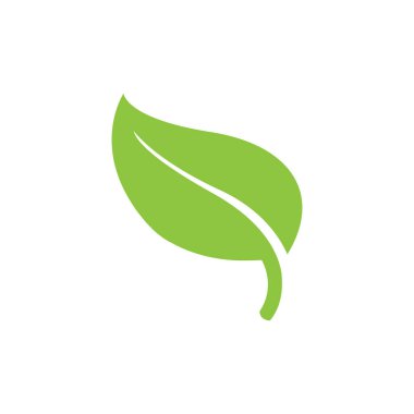 Yaprak ekolojisi ikonu vektör illüstrasyon şablonu tasarımı