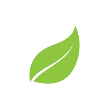 Yaprak ekolojisi ikonu vektör illüstrasyon şablonu tasarımı