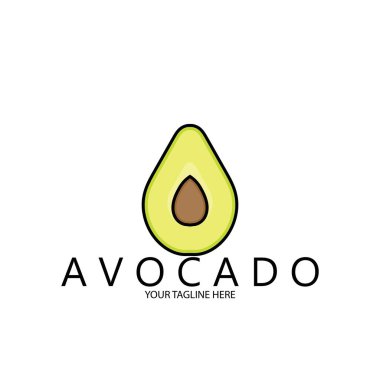 avocado icon vector illustration template design clipart