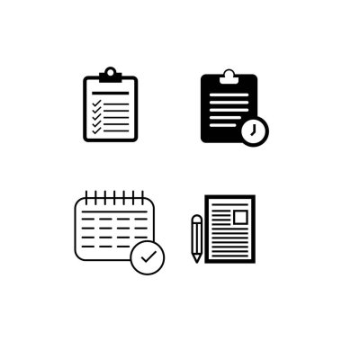 Görev simgesi vektör illüstrasyon şablonu tasarımı