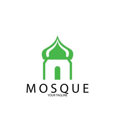 Cami simgesi vektör illüstrasyon şablonu tasarımı