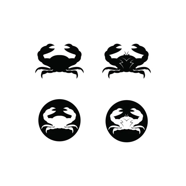 Modèle Illustration Vectorielle Icône Crabe — Image vectorielle