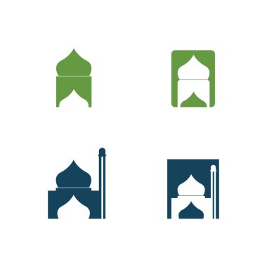 Cami simgesi vektör illüstrasyon şablonu tasarımı