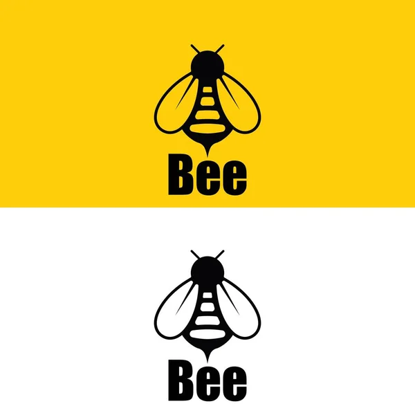 Bee Icon Vector Illustration Template Design — Stock Vector