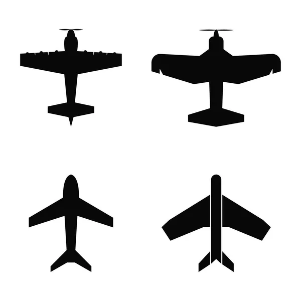 Repülőgép Logó Ikon Vektor Illusztráció Sablon Tervezés — Stock Vector