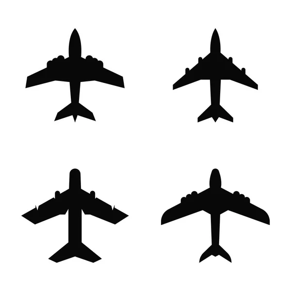 航空機ロゴアイコンベクターイラストテンプレートデザイン — ストックベクタ