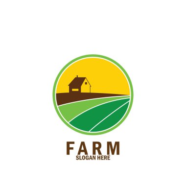 tarım ve doğa ikonu vektör illüstrasyon şablonu tasarımı