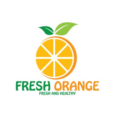 Taze Portakal Meyvesi, Limon Limonlu Greyfurt Grafik ikonu çizim şablonu tasarımı