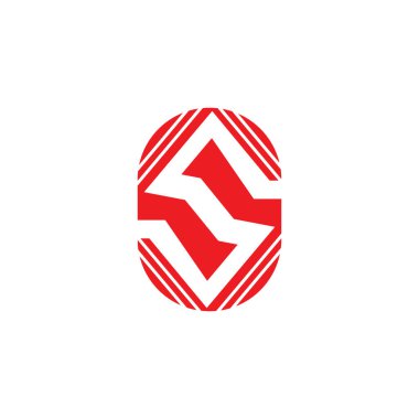 Premium S harfi monogram konsept vektör çizim şablonu tasarımı