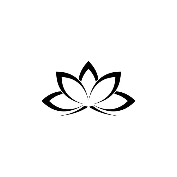 Schöne Blume Lotus Symbol Vektor Illustration Vorlage Design — Stockvektor