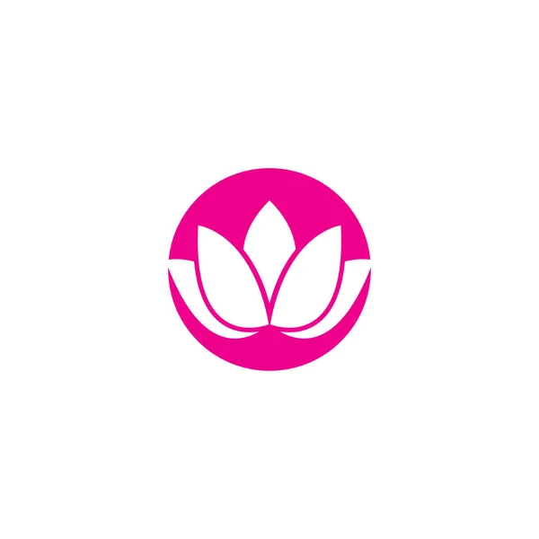 Schöne Blume Lotus Symbol Vektor Illustration Vorlage Design — Stockvektor