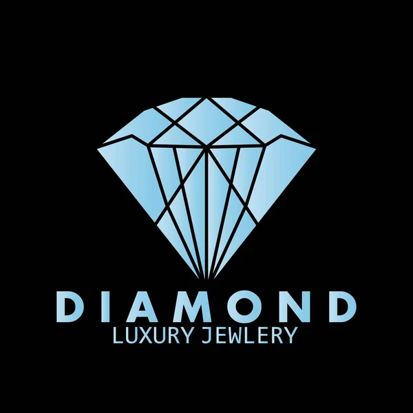 珠宝钻石奢侈品标志公司图标矢量插图模板设计 — 图库矢量图片